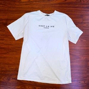 White Graphic Tee